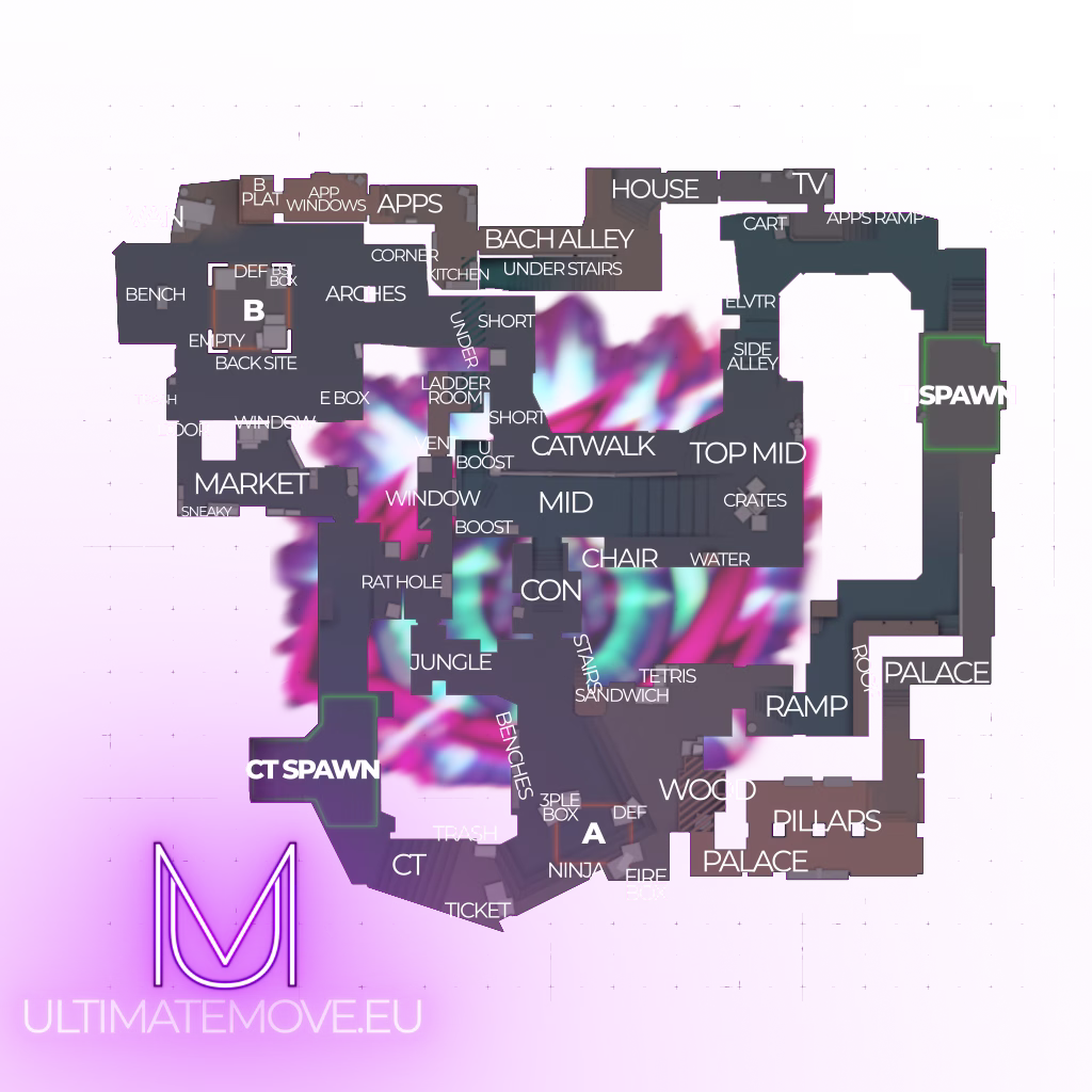 Mirage Callouts - CS2 map calls