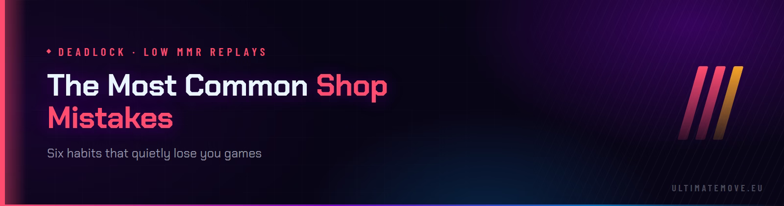 Shop mistakes
