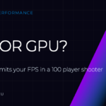 Dark UltimateMove banner reading CPU or GPU, about what limits FPS in WARDOGS