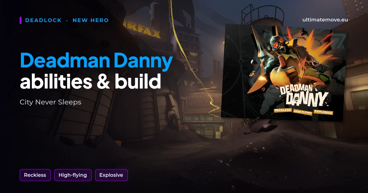 Deadlock Deadman Danny: okładka z oficjalną kartą bohatera