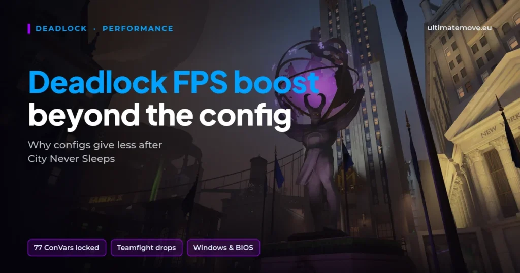Jak zwiększyć FPS w Deadlock: okładka z Fairfax Plaza z nowej mapy