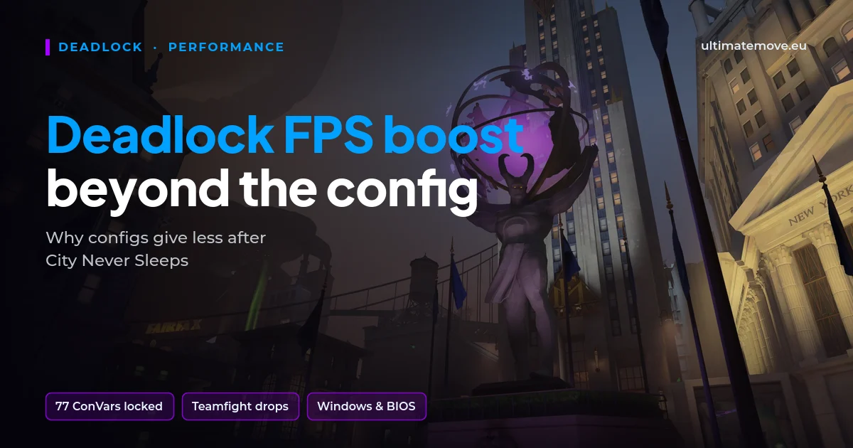 Jak zwiększyć FPS w Deadlock: okładka z Fairfax Plaza z nowej mapy