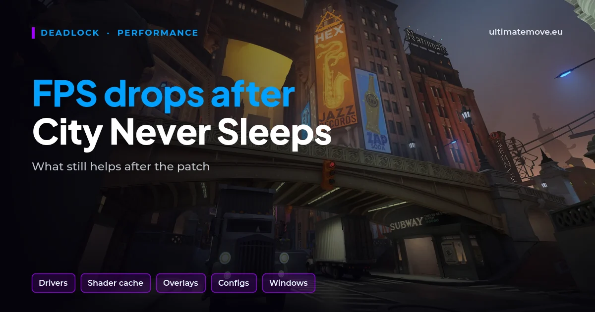 Deadlock spadki FPS po aktualizacji City Never Sleeps: okładka z Times Square z nowej mapy